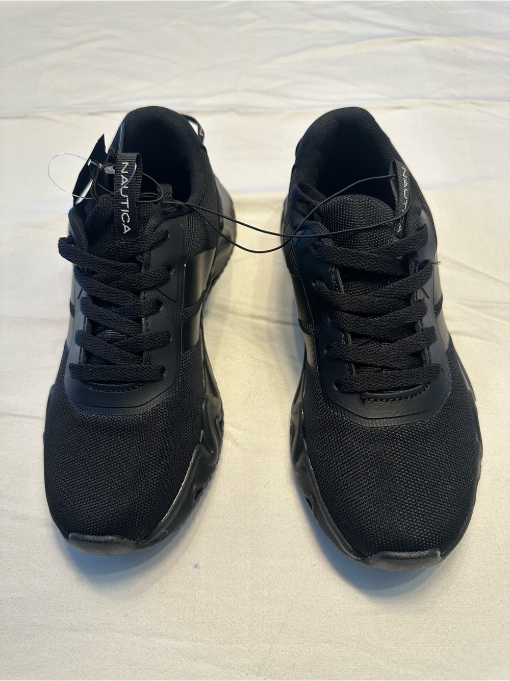 Nautica Men's Black Athletic Mesh Sneakers